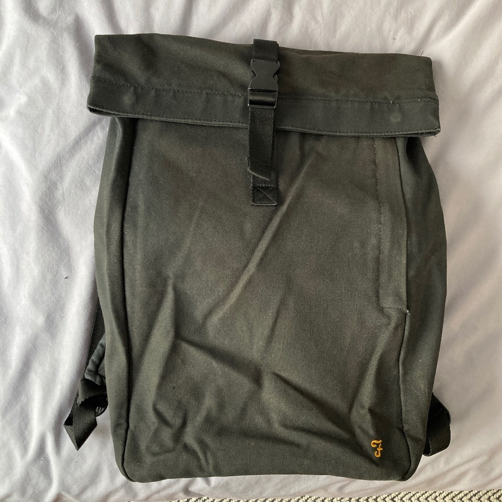 Farah Canvas rucksack backpack in black